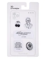 3D стикеры Писатели, А.П. Чехов (5 шт)