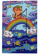 Набор для творчества LORI. Картина по номерам "Радужный кот"