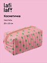 Косметичка Горошек (розовая) (текстиль) (20х10) (12-10926-6/2) (Lafilaf)