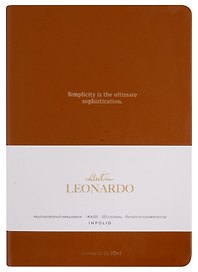 Ежедневник недатированный «Leonardo» А5, карамельный, 160 листов, экокожа, InFolio