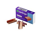 Скобы №24/6 1000шт, медные, к/к, Berlingo