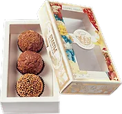 Шоколадные гранд трюфели СЧАСТЬЕ, набор №3, 3 шт., 150г