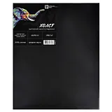 Холст на подрамнике 40*50 чёрный, грунтованный, хлопок 100%, среднезернистый, 280г/м2