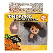 Фигурка Чебурашка, с аксессуаром вишневый маффин, Funky Toys, (4х11х13), (CHE2403-4) - 1