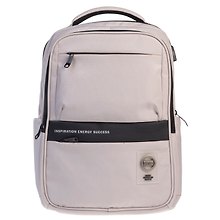 Рюкзак "Light beige" 2 отделения, 43*31*14,5 см, полиэстер, 4 кармана USB-выход