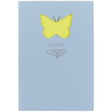 Книга для записей «Butterfly», голубая, 80 листов, А5