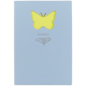 Книга для записей «Butterfly. Голубой», А5, 80 листов, линованная, искусcтвенная кожа, Paper Art