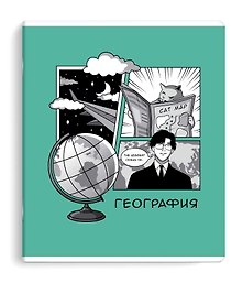 Тетрадь предметная «Аниме. География» 48 листов в клетку, со справочными материалами - Феникс+