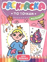 Раскраска по точкам малышам. Для девочек