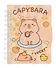Записная книжка А7 80л лин. "CAPYBARA" спираль, карт.обл., липучка, ассорти - 2