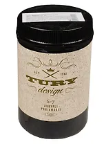 Грунт акриловый бархатный S-7 цвет черный (10-20) (350 гр) (00128) (Tury Design)