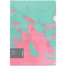 Папка-уголок А4 "Haze" 200 мкм, с эффектом блесток, мятно-розовая, пластик, Berlingo
