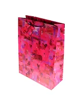 Пакет подарочный бумажный А4 26,4*35,5 "Сердечки" ламинат., ассорти AB, Арт-Дизайн
