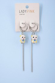 Серьги `LADY PINK` PORCELAIN (225232)