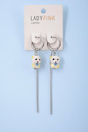 Серьги `LADY PINK` PORCELAIN (225232)