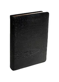 Ежедневник недат. А5 160л "Dandy" черный, иск.кожа, фактура крокодила, тв.переплет, поролон, внутр.карман, зол.обрез, двойное ляссе, In Folio
