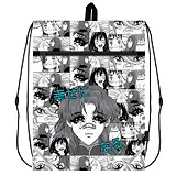 Мешок для сменной обуви "МАНГА", карман, 36 х 48 см