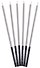 Набор свечей для торта Silver (серебро) (6шт) (15см) (12-7color-candle_12) - 2