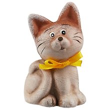 Фигурка керамическая Котенок с бантом (6,5 см)