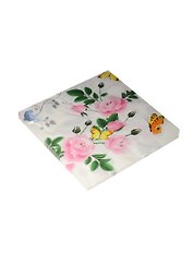 Салфетки (20шт/уп) Розы и бабочки на белом (11-01662-L8)