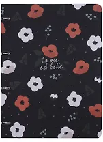 Тетрадь на кольцах в клетку Be Smart, Pretty, А4, 120 листов, черная