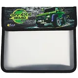 Папка для тетрадей А5 "Джип" 2 отд, липучка, Оникс