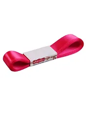 КТ Лента атласная 2см*4 ярда, 175- shocking pink