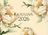 Календарь 2026г 300*220 "Flowers" настенный, на скрепке - 0