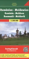 Romania. Moldova. Autokarte = Румыния. Молдова. Автокарта. 1:500 000