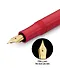 Ручка перьевая "CLASSIC Sport F" 0.7мм, красный корпус, карт.уп., KAWECO - 1