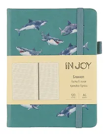 Записная книжка «IN JOY. №4» А6, 120 листов в линейку, экокожа, Listoff