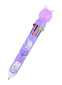 Набор шариковых ручек 10 цветов, «Purple cat», Yoi - 1