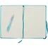 Книга для записей В5 96л кл. "Joy Book. Летнее небо" иск.кожа, тв.переплет, ляссе, резинка, инд.уп. - 2