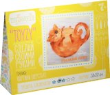 Набор TOYZY Рыжий кот (TZ-P031) (картина шерстью/30х30см) (7+) (упаковка)