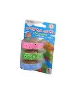 Клейкая лента д/декора Hobby тканевая 3шт (цветы салатовые/голубые/розовые) в блистере 481018
