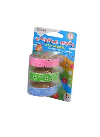 Клейкая лента д/декора Hobby тканевая 3шт (цветы салатовые/голубые/розовые) в блистере 481018