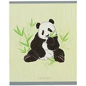 Тетрадь в линейку Listoff, "Панда в бамбуке", 40 листов, в ассортименте