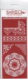 Трафарет универсальный Кружевной комплект 2 (ТУ-09) (8,5х23)