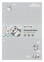 Сменный блок для тетрадей «Cute panda» 80 листов в клетку, А5, MESHU