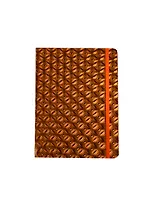 Книга для записей А5 "Бронзовая голограмма" 7БЦ, ляссе, инд.уп.