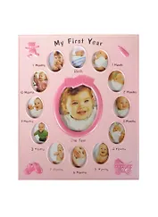 Фоторамка My first year (30х25) розовая (39-245)