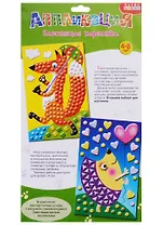 Блестящая картинка (2в1) Лисичка Ежик (3320) (Аппликация) (набор для творч.) (4-8л.) (упаковка) (Чудо-мастерская)