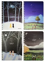 Тетрадь 70л "Happy together " метал.спираль, ассорти, LENWA 