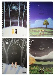 Тетрадь 70л "Happy together " метал.спираль, ассорти, LENWA 