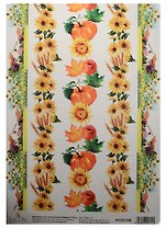 Декупажная карта Осенний урожай (бордюр) (HY501248) (21х30см)