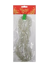 Новогодняя гирлянда Бусы (270см) серебряные (270см)