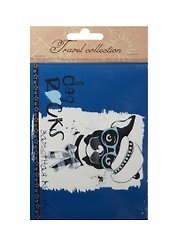 Обложка для зачетной книжки Пёс на синей клетке (40009)
