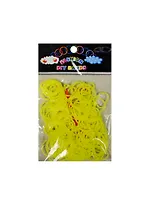 Резиночки для плет. браслетов с инструментом желтый кислот. (11000403) (200шт) (упаковка)