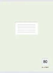 Тетрадь в клетку Listoff, "Классическая зеленая", А4, 80 листов