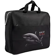 Папка для тетрадей А4 "Shark" молния, джинс. ткань